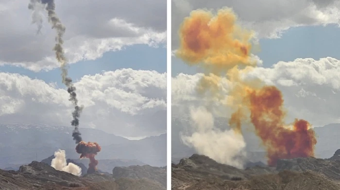[EN] In pictures: The moment missiles were launched from an underground Iranian Revolutionary Guard base in Yazd
