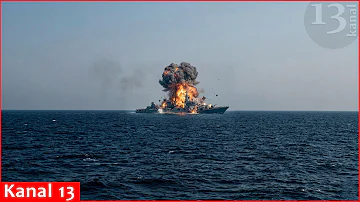 Ukraine releases video of destruction of Russia’s Moskva missile cruiser in Black Sea