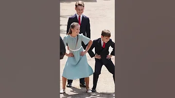 Charlotte and Louis dance adorably cute#royal #princelouis #pricness #charlotte #dance