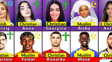 Religion Comparison: Famous Footballers and Their Wives/Girlfriends ???????? FT. Messi and Antonela...