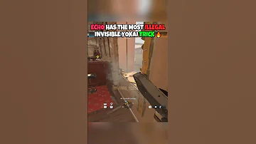 THE MOST CRAZY INVISIBLE ECHO TRICK ???? #rainbowsixsiege #r6s #r6tips #shorts #gaming
