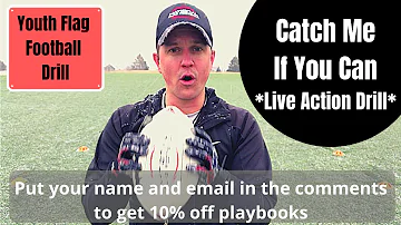 Youth Flag Football Drills | Flag Football Skills WR Route Running | QB Decision Making | Defense