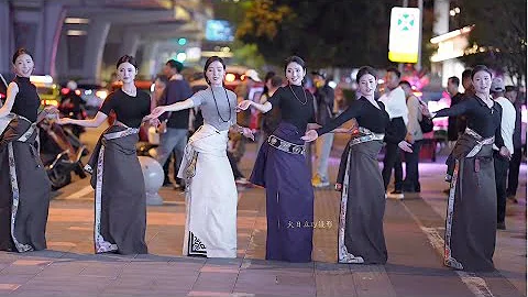 [HI] खूबसूरत तिब्बती बहनें, अद्भुत तिब्बती नृत्य 