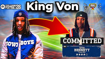 [EN] I Put KING VON in College Football 26! (Road to Glory)