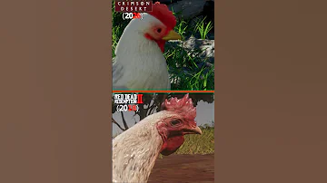 [ZH] 赤红沙漠 (2026) VS RDR 2 (2018) - 鸡比较