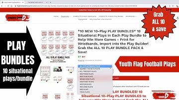 [EN] American football game plans for youth | A detailed explanation of the plan groups Perfect plans for any situation