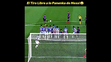 Messi Tiro Libre Panenka???????? #messi #shorts #football