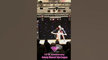 [EN] #shorts Julio Rojas & Jessica Quiles Salsa Show Antwerp Diamond Salsa Congress 10th Anniversary