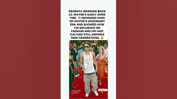 [ZH] Zendaya 演绎 Lil Wayne 的标志性风格 ????#shorts #Zendaya #lilwayne
