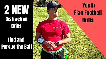 Youth Flag Football Drills | Help Defenders Pursue the BALL - 2 Drills to Develop FOCUS | Youth