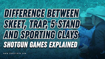 [EN] Difference between Skeet, Trap, 5-Stand and Sporting Clays | Shotgun Games Explained