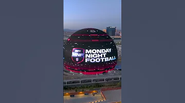 [EN] Vegas Sphere Stadium is lit up for the Monday Night Football game