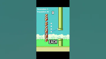 الذكاء الاصطناعي يتعلم لعب لعبة Flappy Bird #الذكاء_الاصطناعي #تطوير_الألعاب