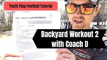 Youth Flag Football Drills | At-Home Workout (FULL) | Fun conditioning drills for flag football