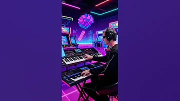 [ZH] 这感觉就像一首丢失的 Modern Talking 曲目 I Live Synth Performance