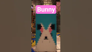 [ZH] 酷炫的 Minecraft 横幅 46 - 兔子 #minecraft #gaming #banner #minecraftshorts