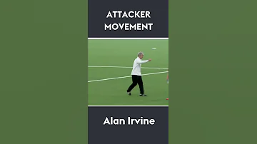 Attacker movement off the ball with Alan Irvine ⚽️ #shorts