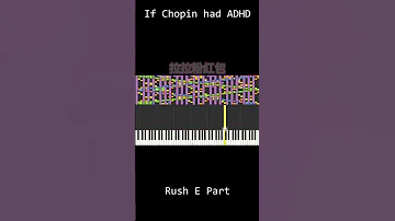If Chopin had ADHD In Rush E Part Remake #shorts