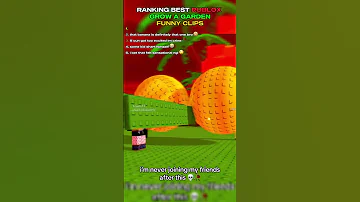 RANKING BEST ROBLOX GROW A GARDEN (GAG) FUNNY CLIPS ????☀️????