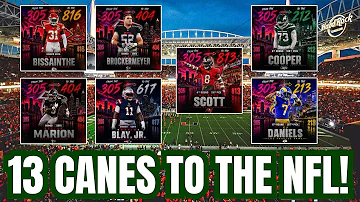 [EN] Miami Hurricanes Send 13 Players to the NFL through the Draft or as Free Agents!