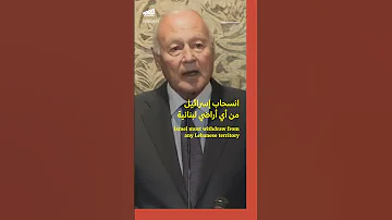 Arab League urges immediate and literal implementation of Resolution 1701