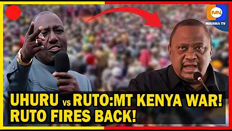 Explosive: Ruto Fires Back at Uhuru – Mt Kenya Political WAR Erupts as 2027 Battle Lines Are Drawn ????