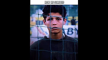HOW HE STARTED...???????????? #ronaldo #edit #trending #shorts #football #viral