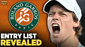 [EN] French Open 2026 Entry List Revealed | Sinner No.1 | Tennis News