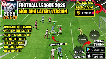 [ZH] Football League 2026 Mod Apk v0.1.75 Terbaru —无限硬币和工作模式职业