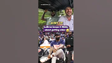 LeBron gets real about his age in this interview ????