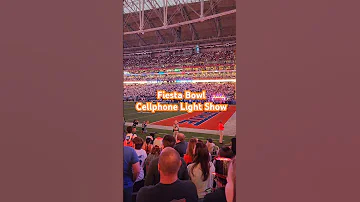 Fiesta Bowl Cellphone Light Show