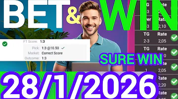 Correct Score Tips & Predictions Today | 28/1/2026| Expert Football Bets & Sure Wins 