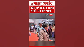 Jitendra Awhad - Nitesh Rane : नितेश राणेंना बघून आव्हाड थांबले, पुढे काय घडलं?
