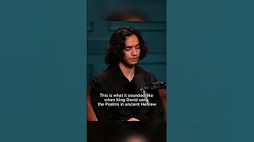 What It Sounds Like When King David Sing the Psalms in Ancient Hebrew