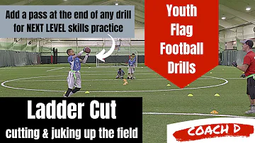 [EN] Youth Flag Football Drills with National Flag Football | Juking, Cutting, Speed, Agility -Score More