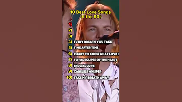[ZH] 80 年代 10 首最佳情歌 #music #spotify #ranking #hitsong #nostalgia #throwbacksongs