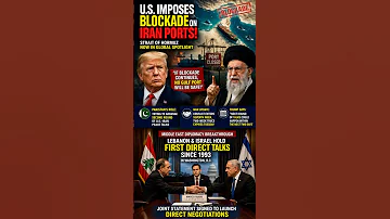 US Blocks Iran Ports ⚠️ Strait of Hormuz Crisis | Trump Big Move & Middle East Talks