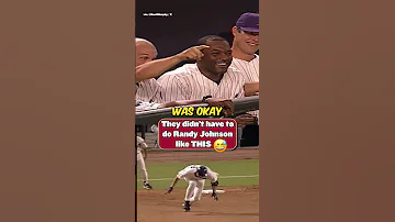 They didn't have to do Randy Johnson like this ????
