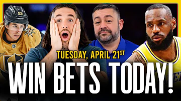 Sports Betting Picks LIVE ???? NBA Playoffs, NHL Playoffs & MLB Best Bets | WagerTalk Today 4/21