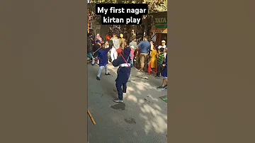 My first Nagar kirtan play ????#shorts #sports #fari soti