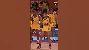 This entrance ???? Jamaica make an entrance onto the court at the Birmingham Games????