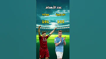 دي بروين وجيرارد: أرقام رائعة في تاريخ كرة القدم! ⚽️????