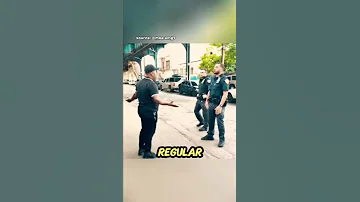 [EN] Grandfather vs. NYPD regarding parking in New York, a normal day in New York #caraccidents #road_rage...