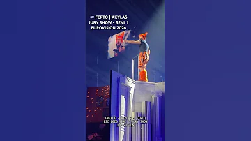 AKYLAS - FERTO - ESC 2026 - FIRST SEMI JURY SHOW - GREECE #eurovision2026 #eurovisiongreece