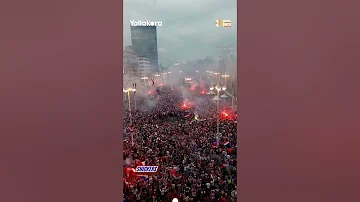 [EN] The streets were filled to capacity... Croatian crowds gathered to celebrate the bronze medal in the 2022 World Cup.