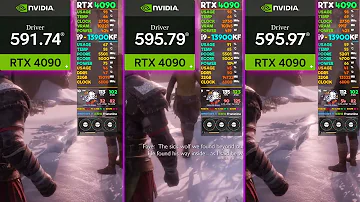 [EN] Game Ready Driver 591.74 vs. 595.79 vs. 595.97 God of War Ragnarok