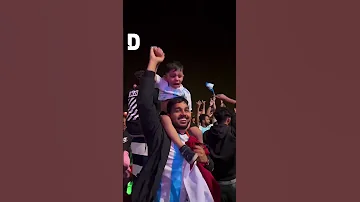 Argentina fans celebrate World Cup win