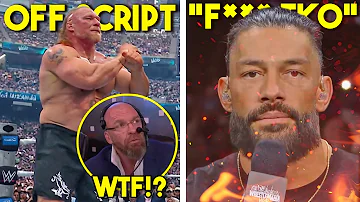 [ZH] 布洛克·莱斯纳 (BROCK LESNAR) 脱离剧本 - X 标志含义...WWE 改变了 WM 结局...F*** TKO...摔跤新闻