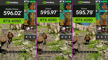 [ZH] Crimson Desert Hotfix 596.02、GRD 595.97 和 GRD 595.79 驱动程序的比较