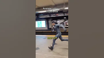 [EN] Average day on the NYC Subway #spiderman #shorts